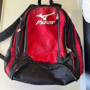 Mizuno Red and Black Backpack Dynamic Design